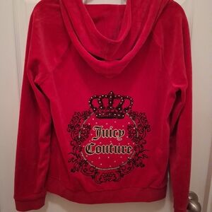 Juicy Couture Rich Fuchia Tracksuit Embroidered on back of jacket L & pants M